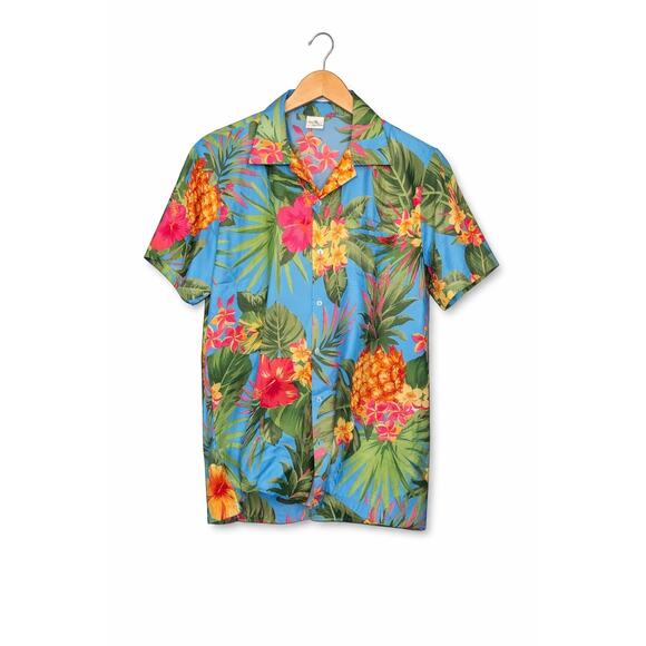 King Kameha Other - King Kameha Hawaiian Shirt Large Men's Tropical Floral Pineapple Short Sleeve